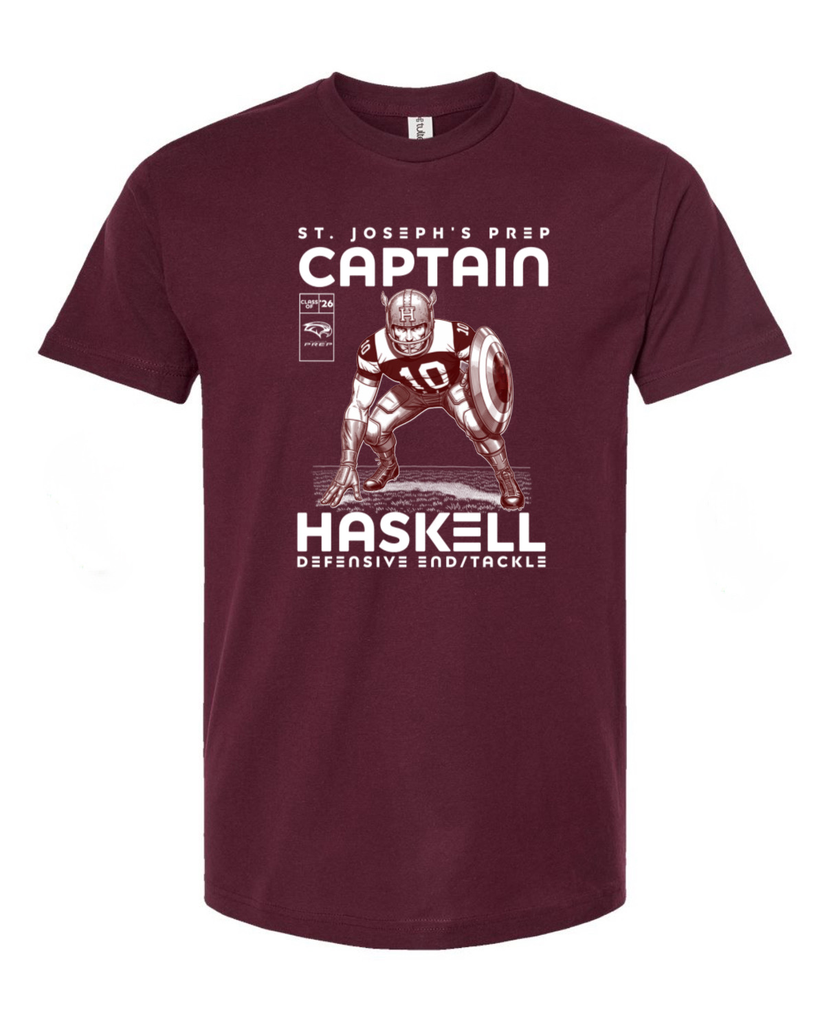 Captain Haskell Tee (Burgundy)