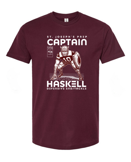 Captain Haskell Tee (Burgundy)